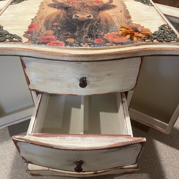 Rustic Highland Cow Decorative Jewelry box - Picture 6 of 10